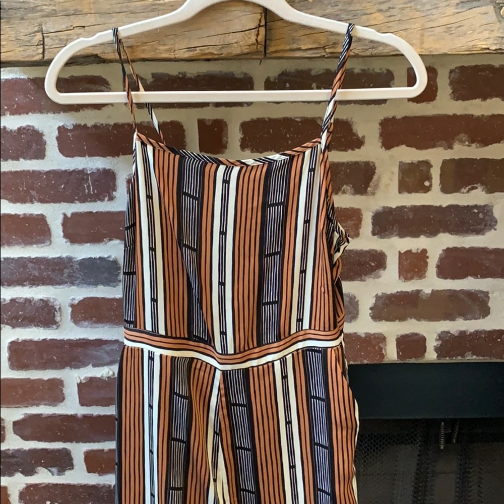 Blue orange and white jumpsuit